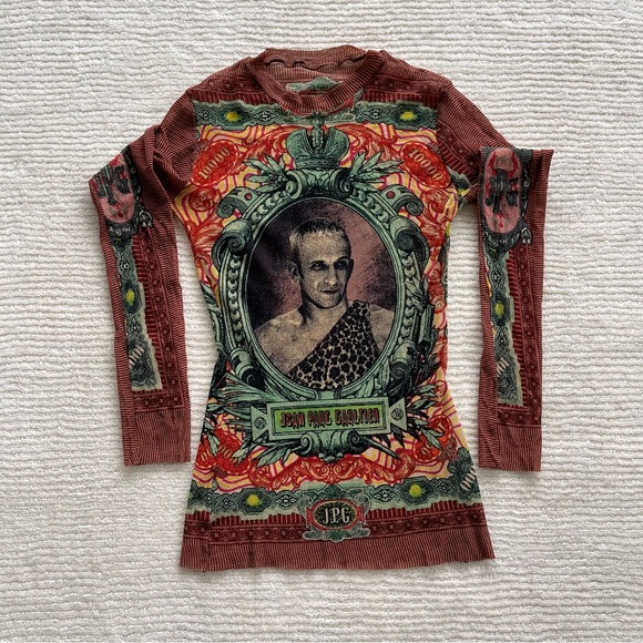 Rare 1994 Vintage Jean Paul Gaultier Money Print
Mesh Top - Picture 4 of 8